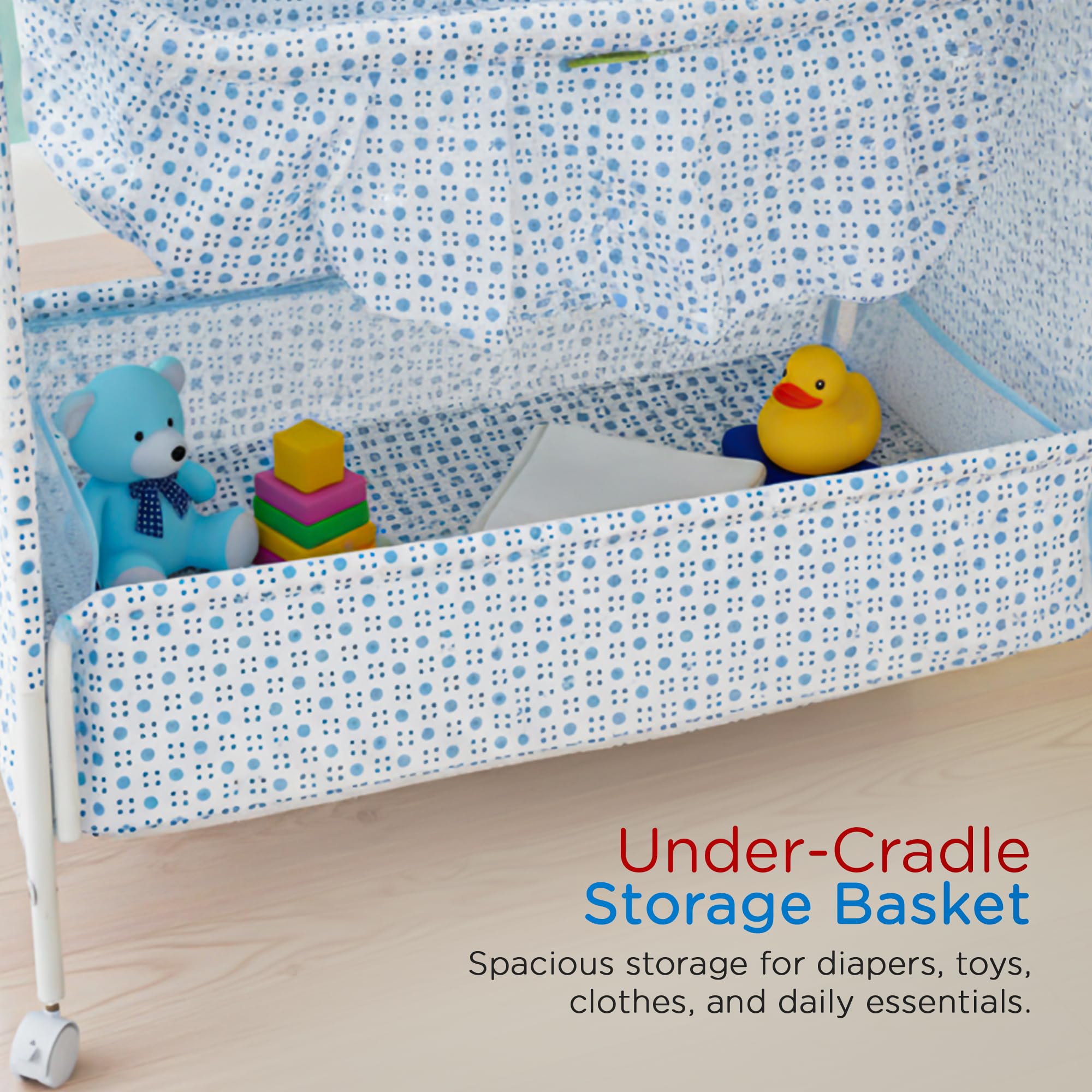 Baybee DOZY Baby Swing Cradle for Newborns with Mosquito Net Portable Infant Palna Jhula - Image 26