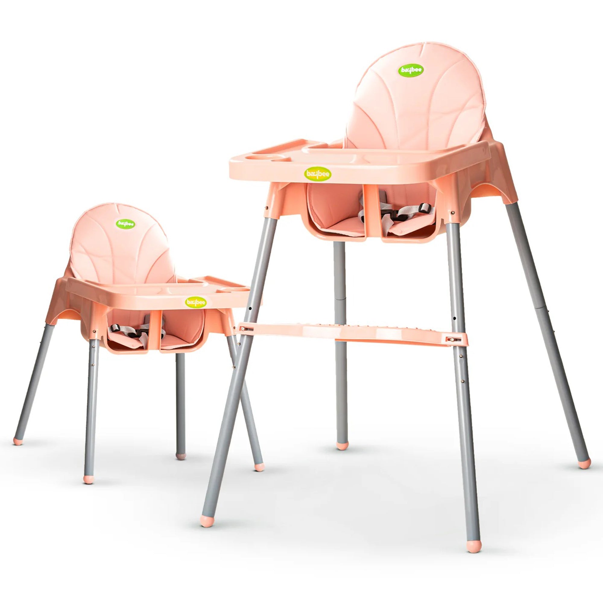 Baybee Clento 2 in 1 Baby High Chair for Kids with 2 Height Adjustable, 3 Point Safety Belt - Image 19