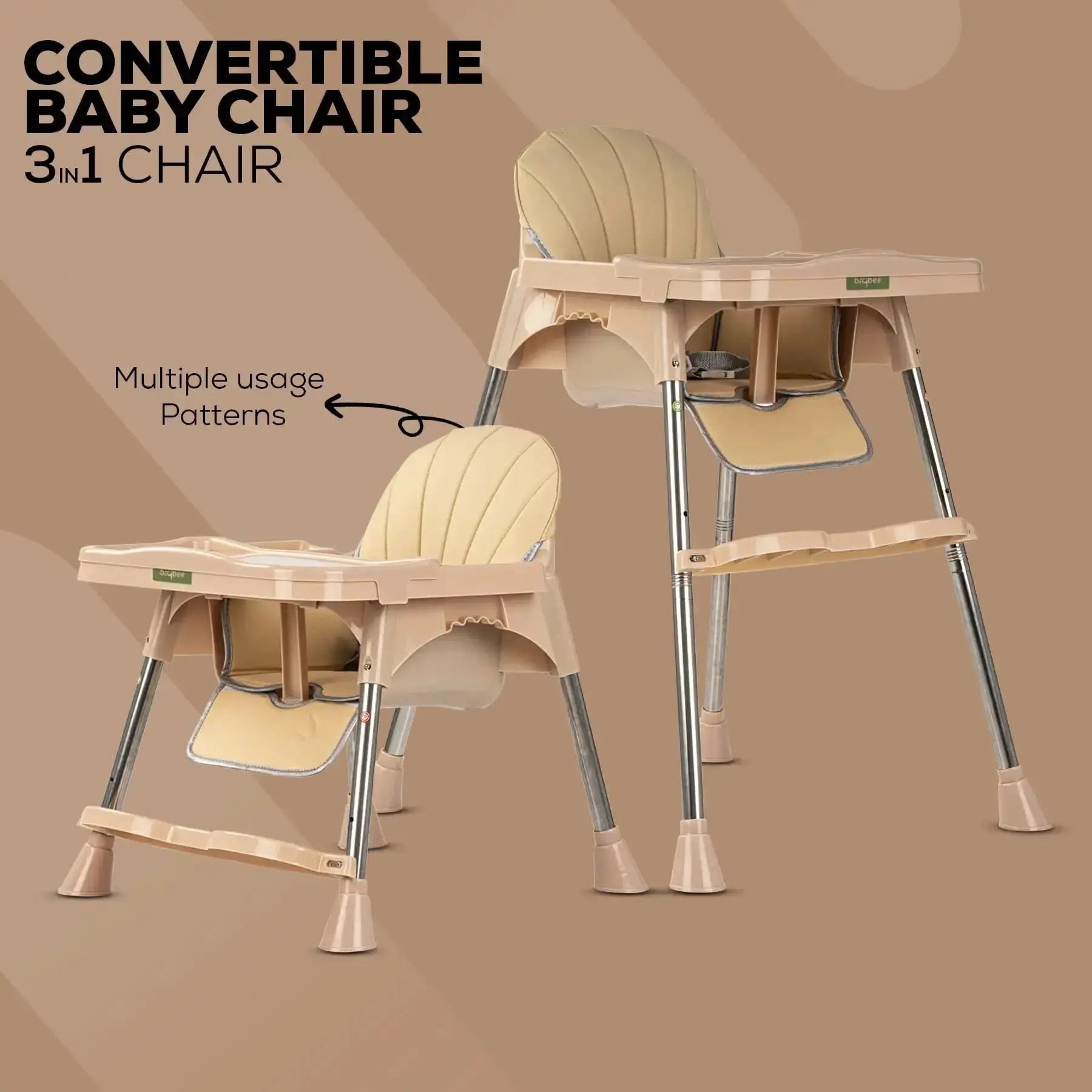 Baybee Invictus Convertible High Chair for kids - Image 3