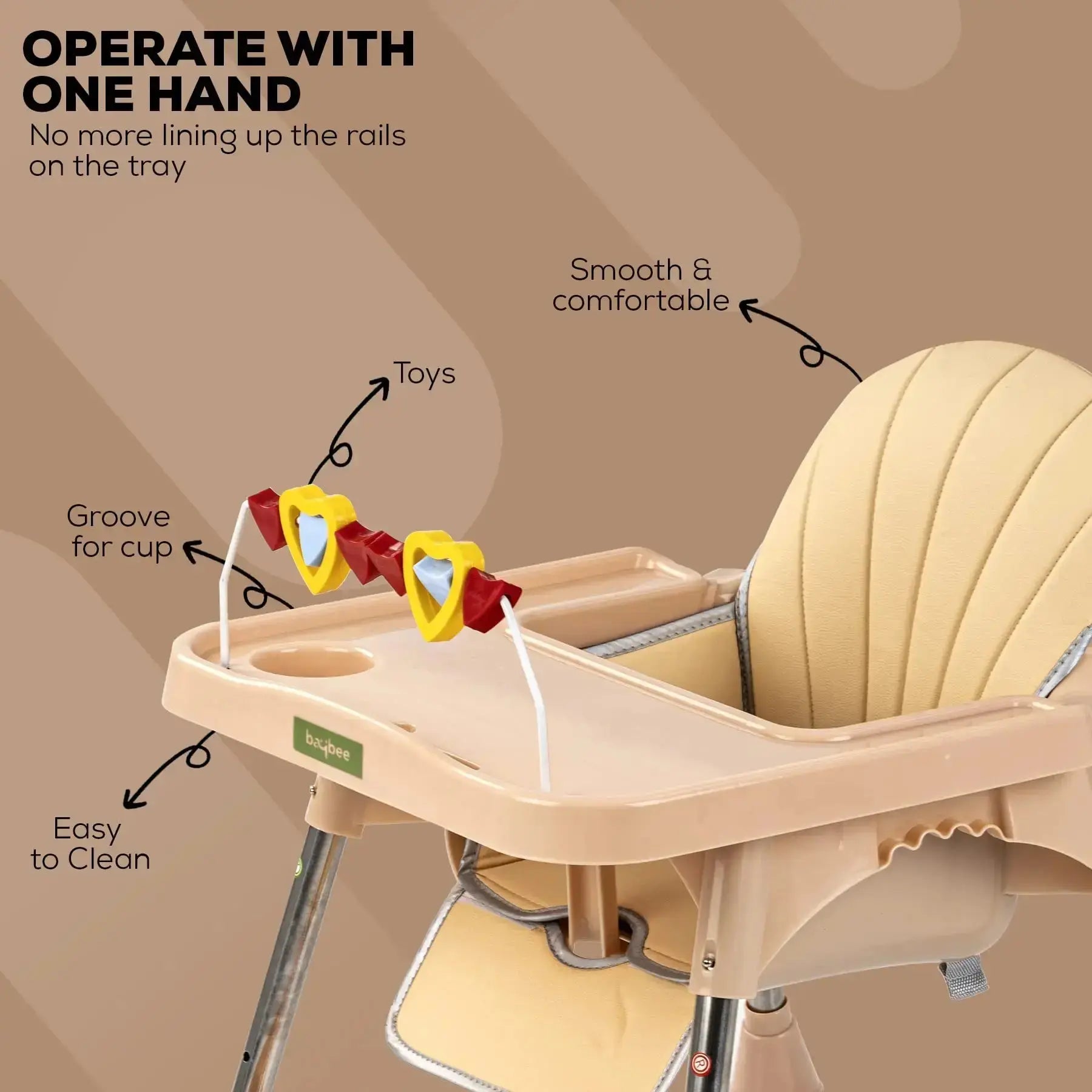Baybee Invictus Convertible High Chair for kids - Image 5