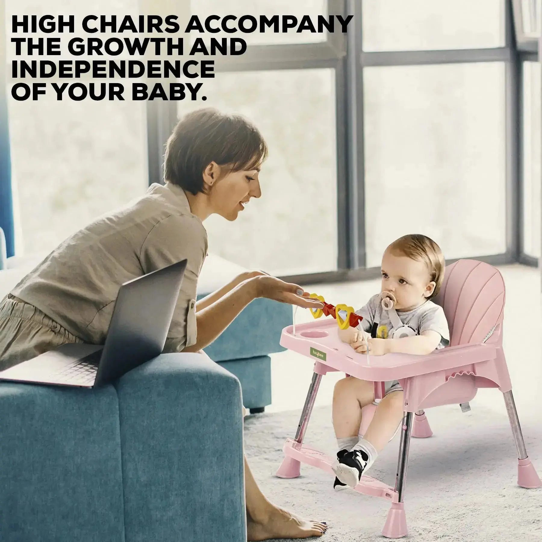 Baybee Invictus Convertible High Chair for kids - Image 14