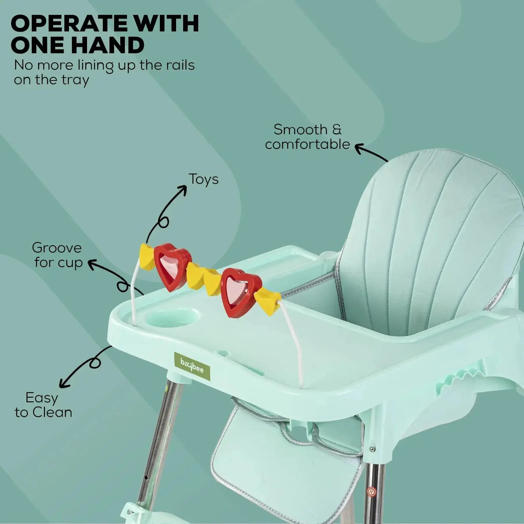 Baybee Invictus Convertible High Chair for kids - Image 21
