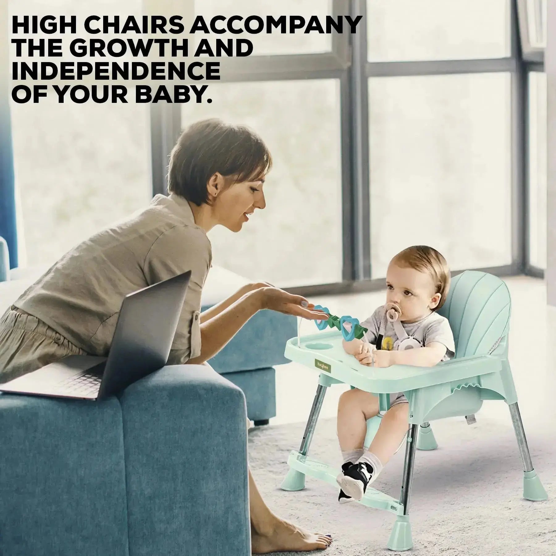Baybee Invictus Convertible High Chair for kids - Image 23