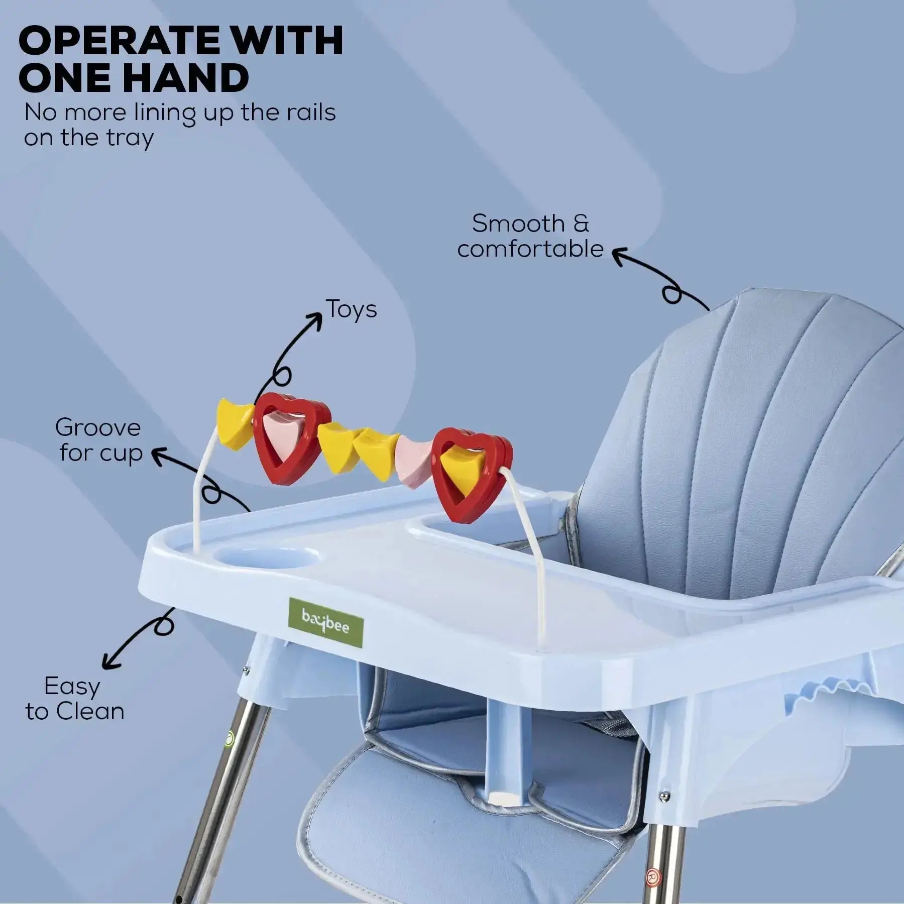 Baybee Invictus Convertible High Chair for kids - Image 29
