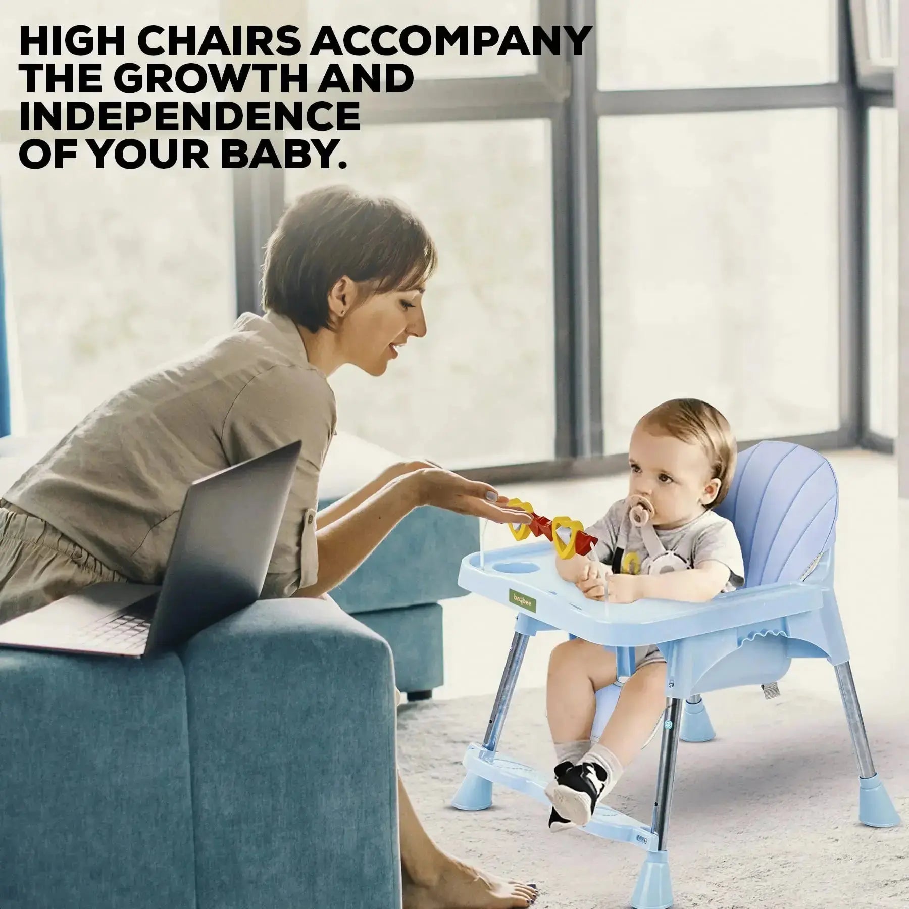 Baybee Invictus Convertible High Chair for kids - Image 32