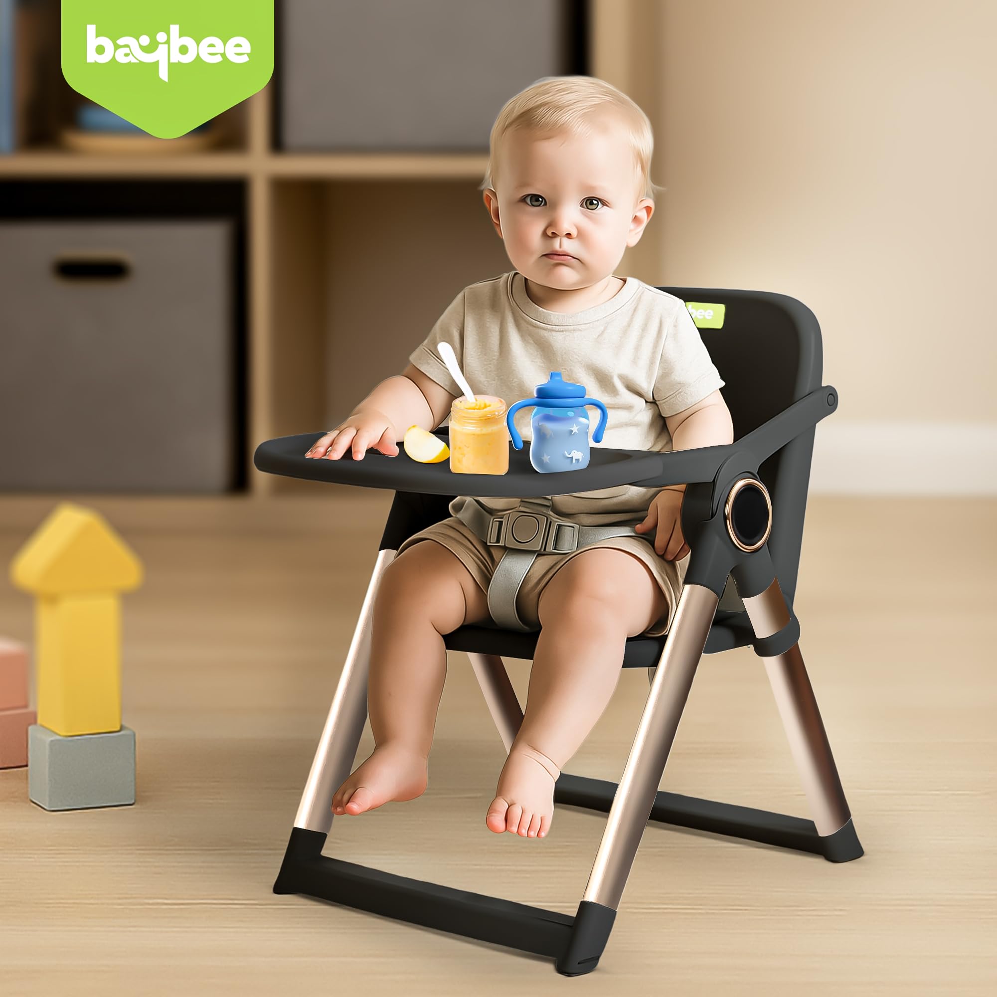 Baybee Snuglo Baby Feeding Chair with Removable Tray - Image 9