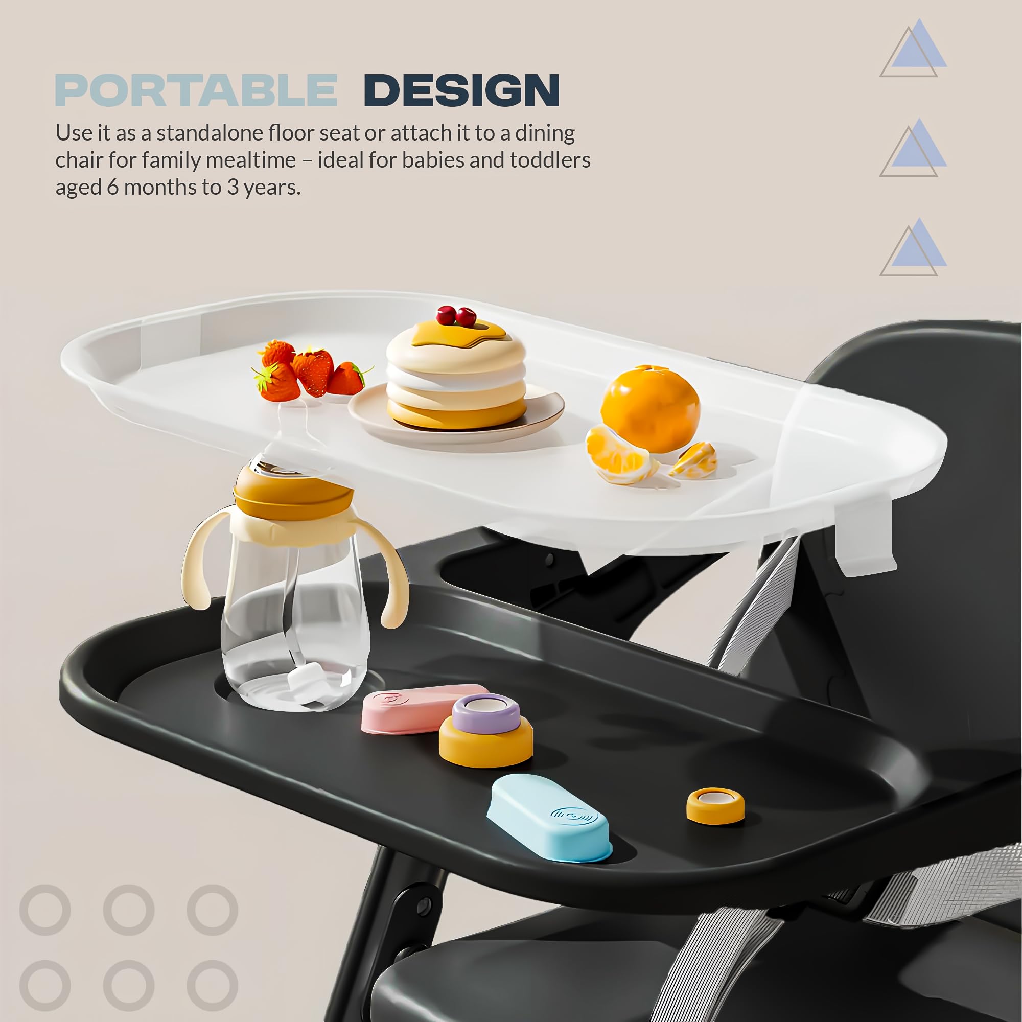 Baybee Snuglo Baby Feeding Chair with Removable Tray - Image 10