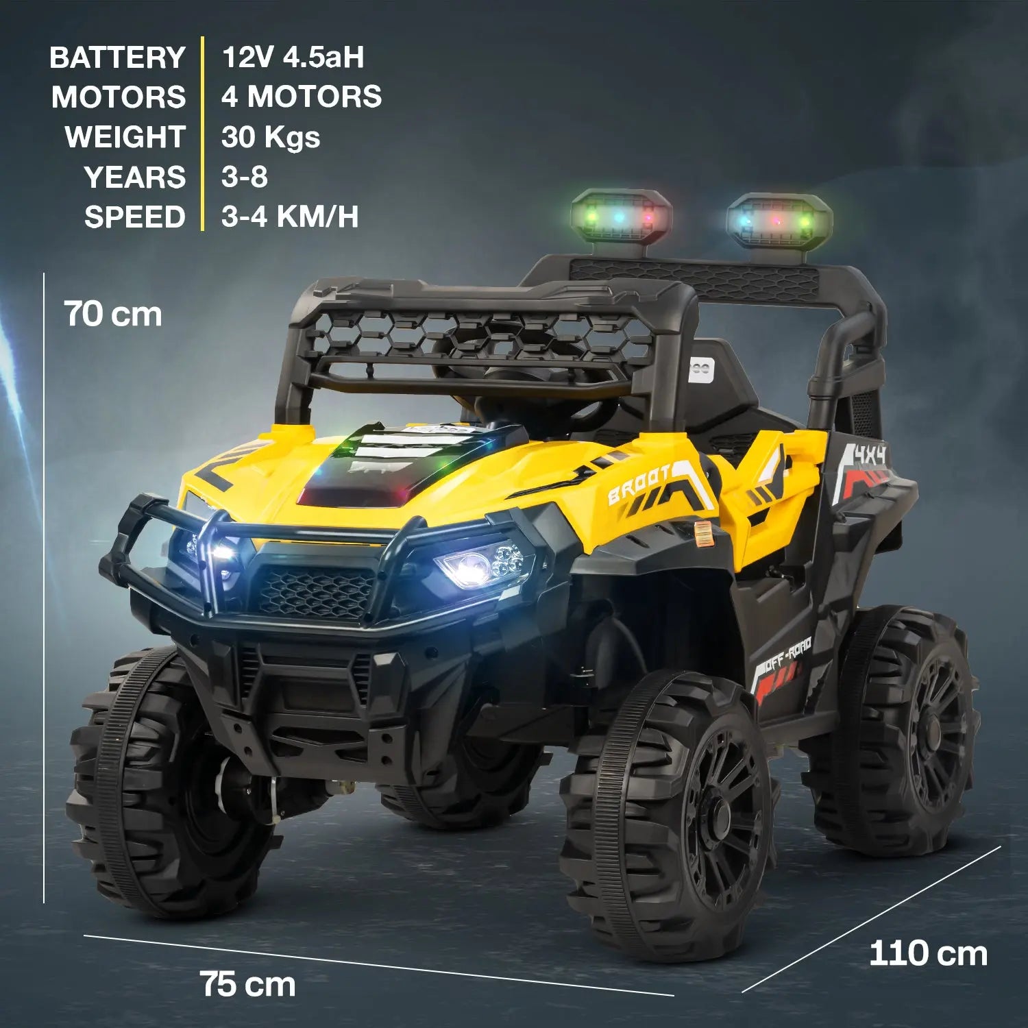 Baybee Broot Kids Battery Operated Jeep for Kids - Image 36