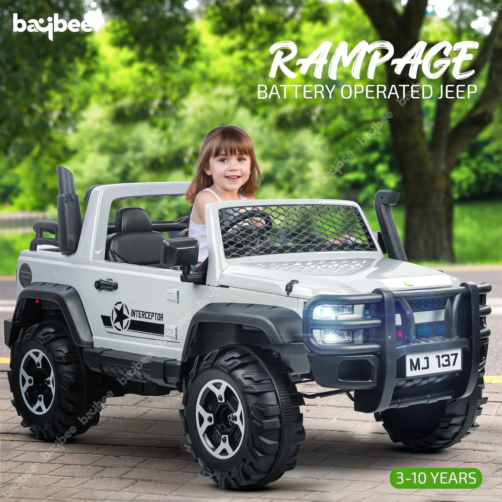 Baybee Rampage Rechargeable Battery Operated Jeep for Kids, Ride on Toy Kids Car - Image 9