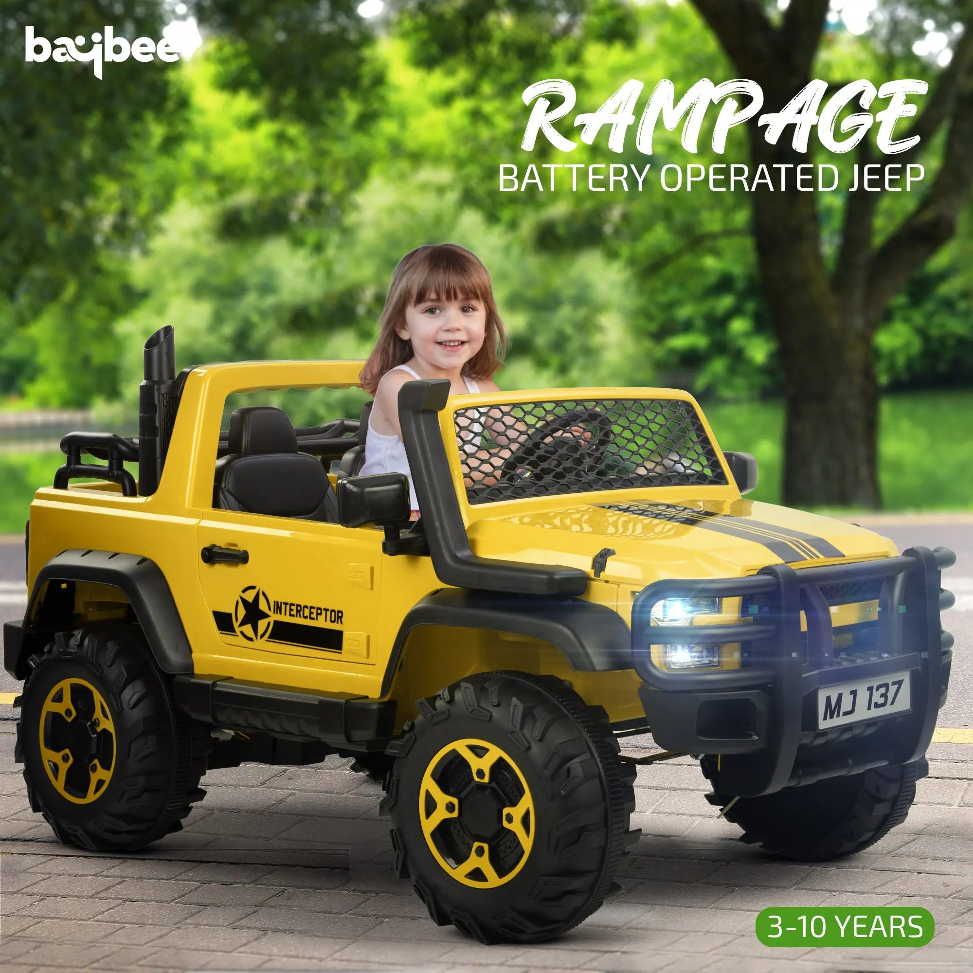 Baybee Rampage Rechargeable Battery Operated Jeep for Kids, Ride on Toy Kids Car - Image 16