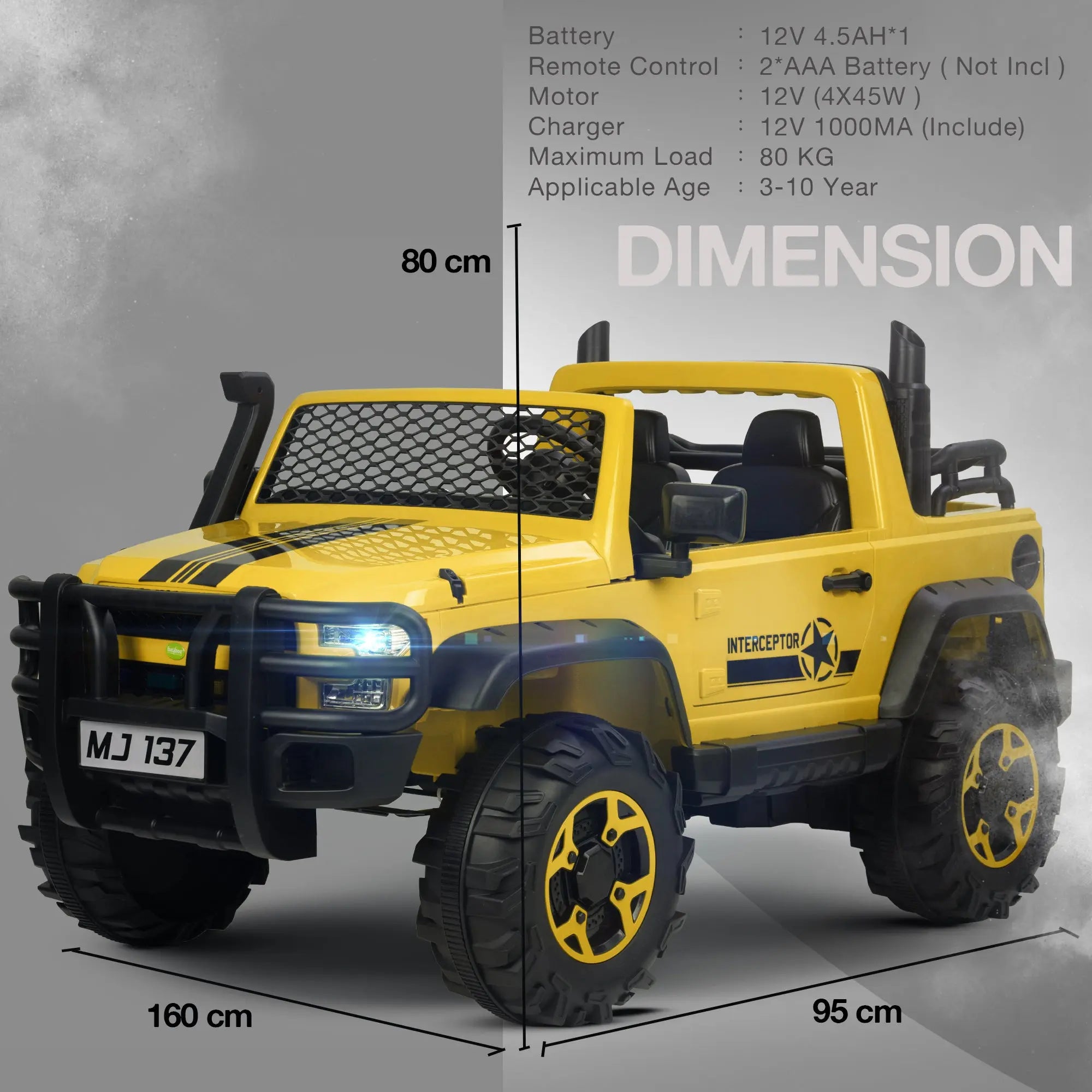 Baybee Rampage Rechargeable Battery Operated Jeep for Kids, Ride on Toy Kids Car - Image 21