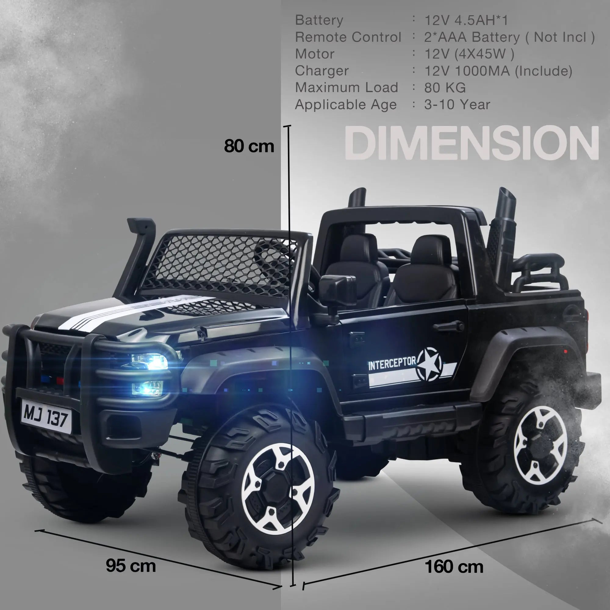 Baybee Rampage Rechargeable Battery Operated Jeep for Kids, Ride on Toy Kids Car - Image 24