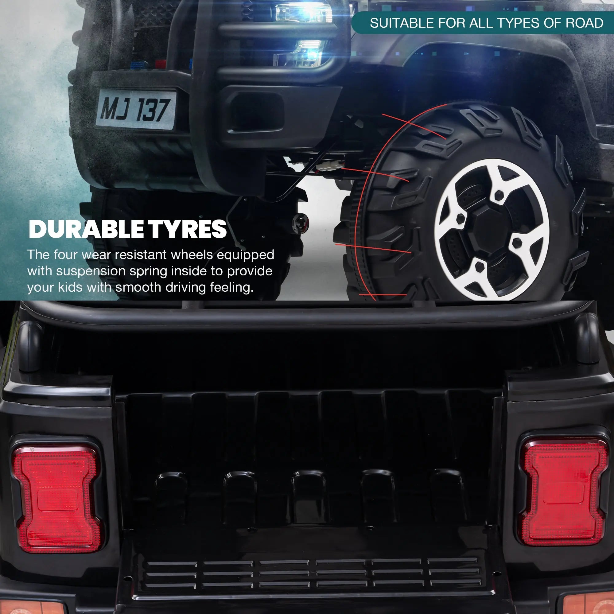 Baybee Rampage Rechargeable Battery Operated Jeep for Kids, Ride on Toy Kids Car - Image 27