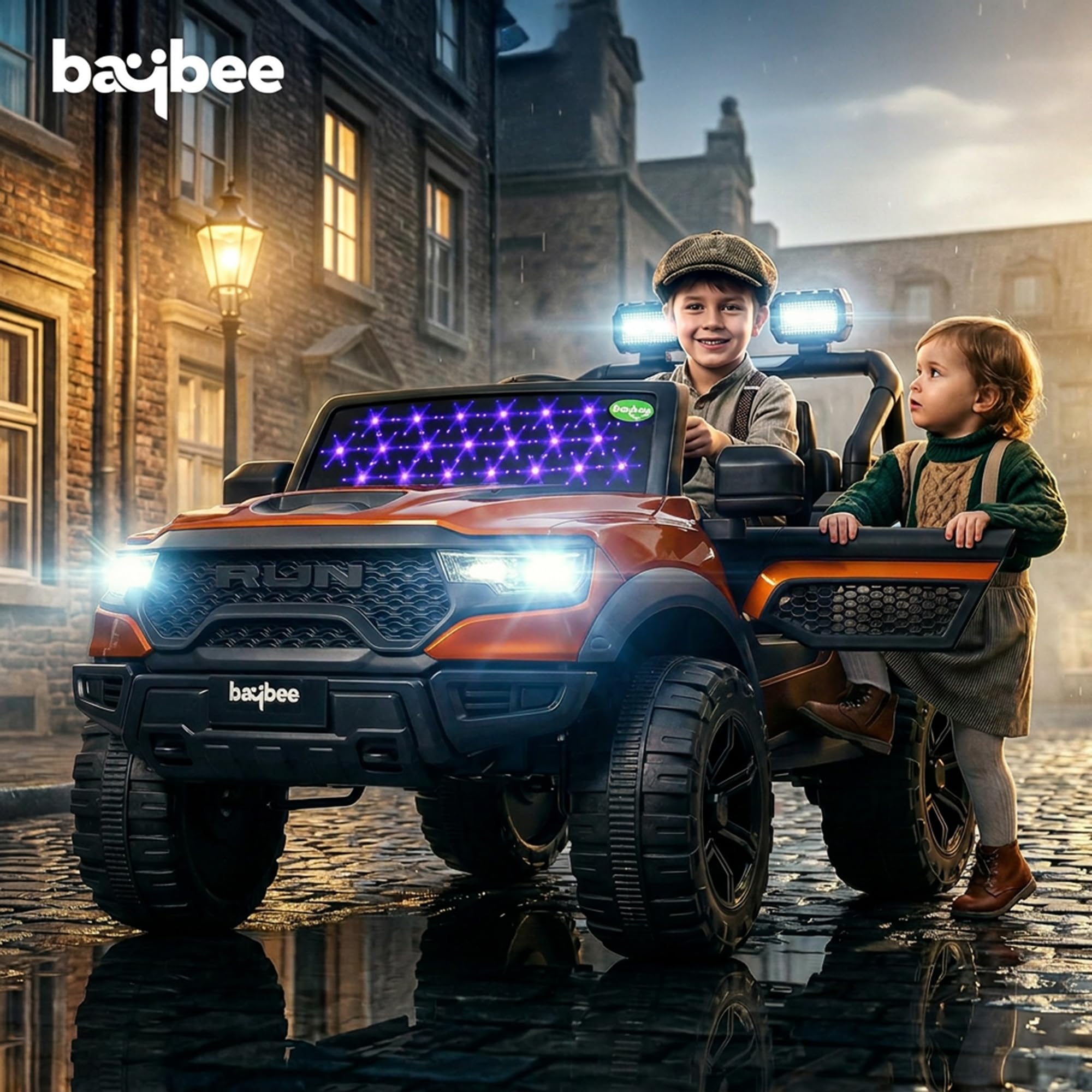 Baybee Run 4X4 Kids Battery Operated Jeep for Kids  (Painted) - Image 2