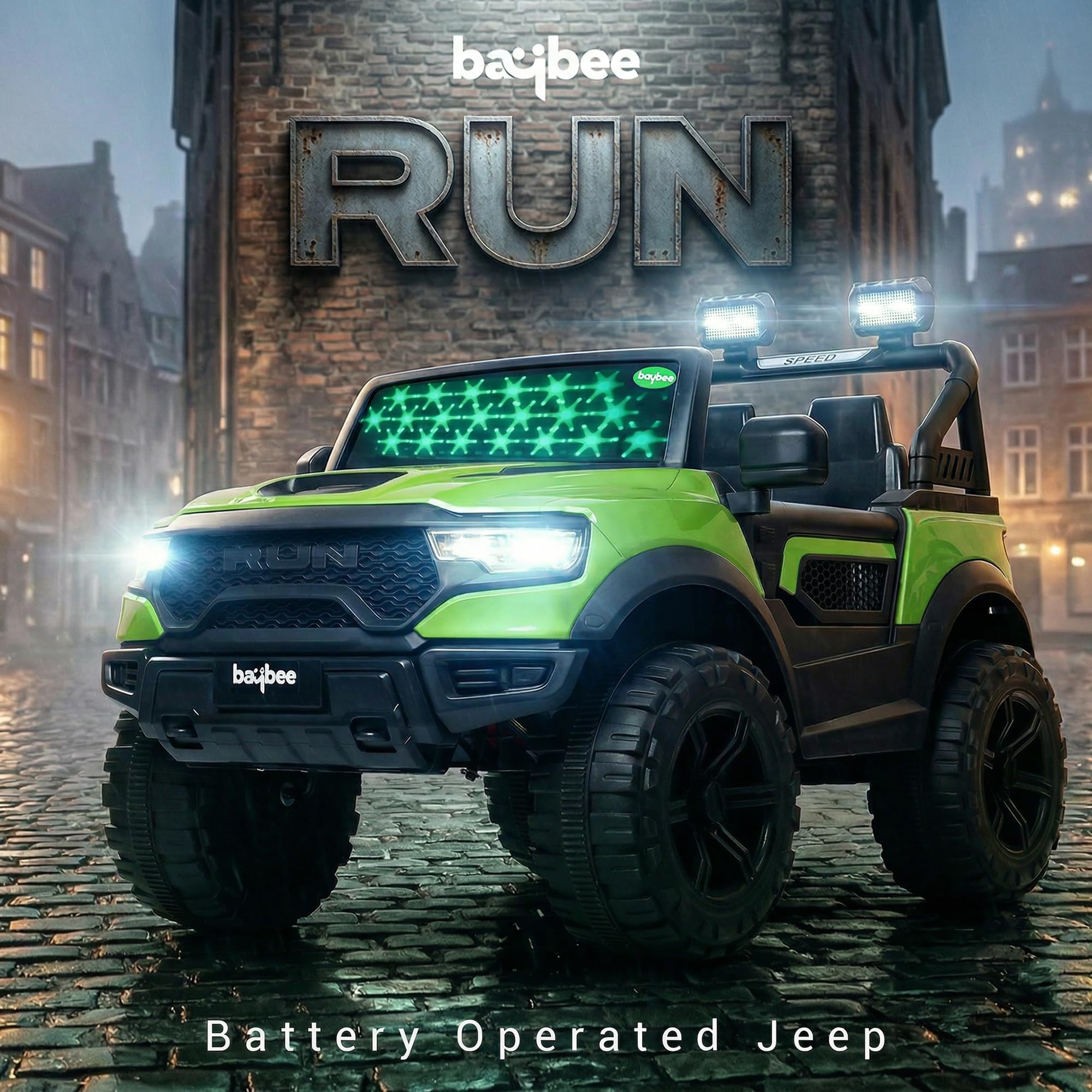 Baybee Run 4X4 Kids Battery Operated Jeep for Kids  (Painted) - Image 17
