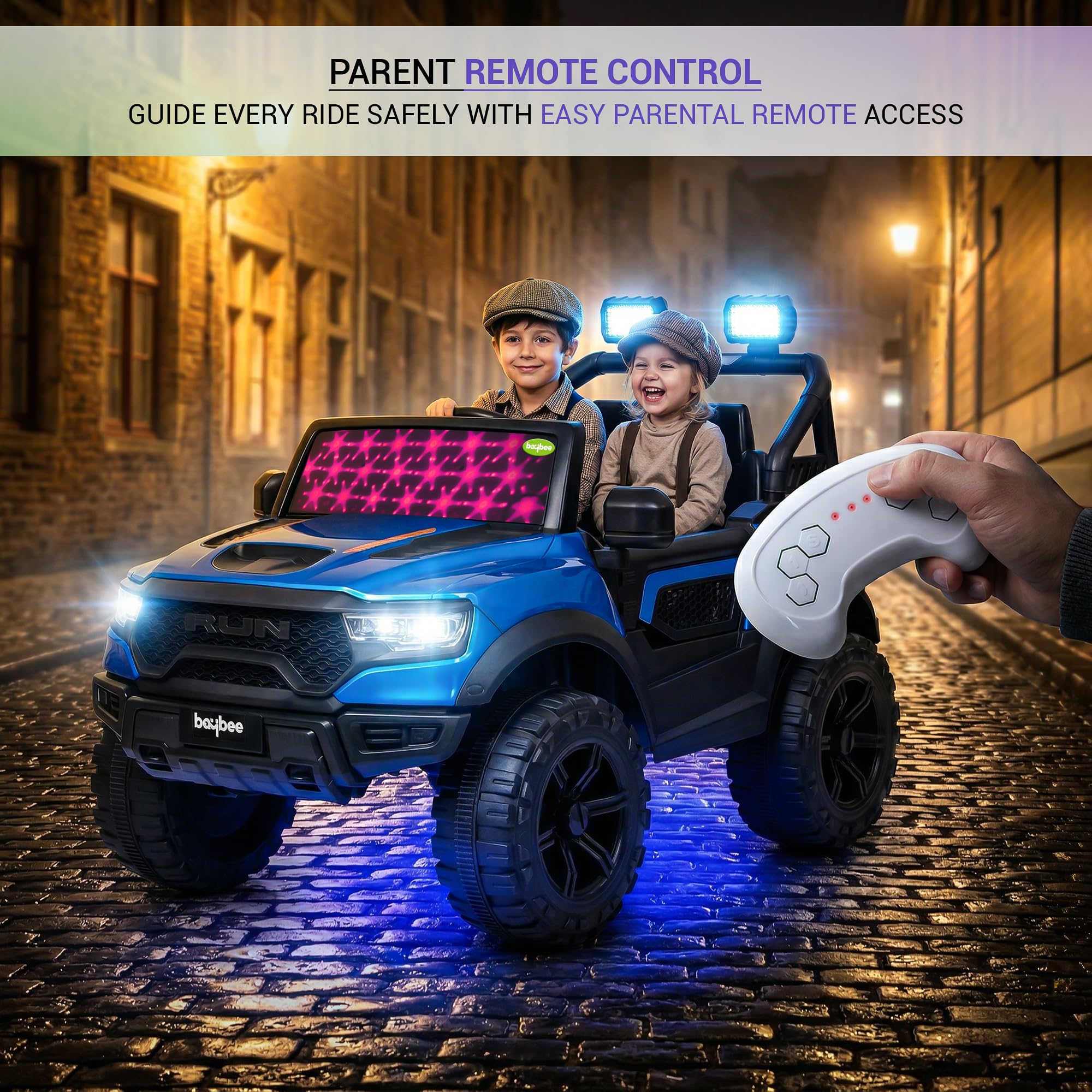Baybee Run 4X4 Kids Battery Operated Jeep for Kids  (Painted) - Image 20