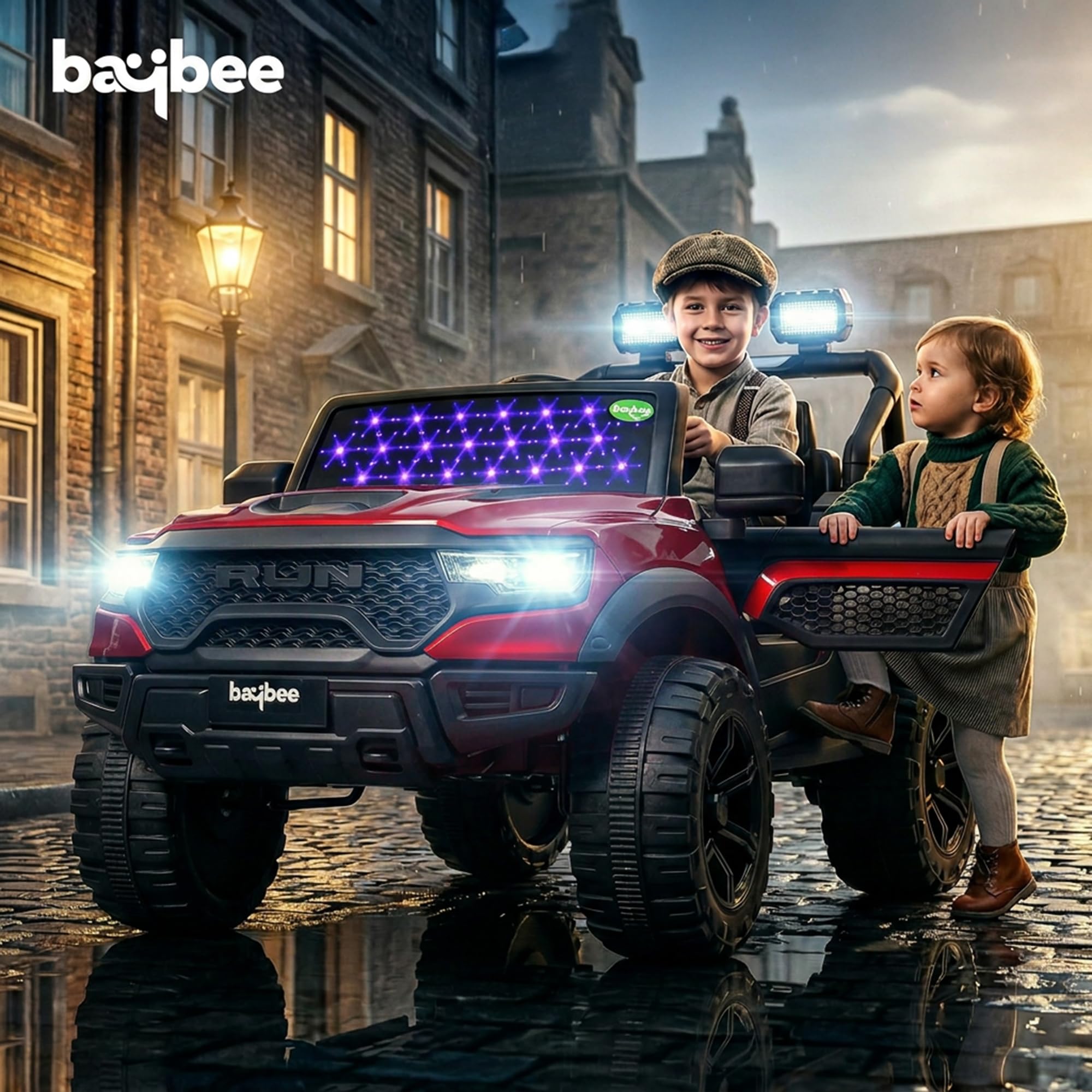 Baybee Run 4X4 Kids Battery Operated Jeep for Kids  (Painted) - Image 28