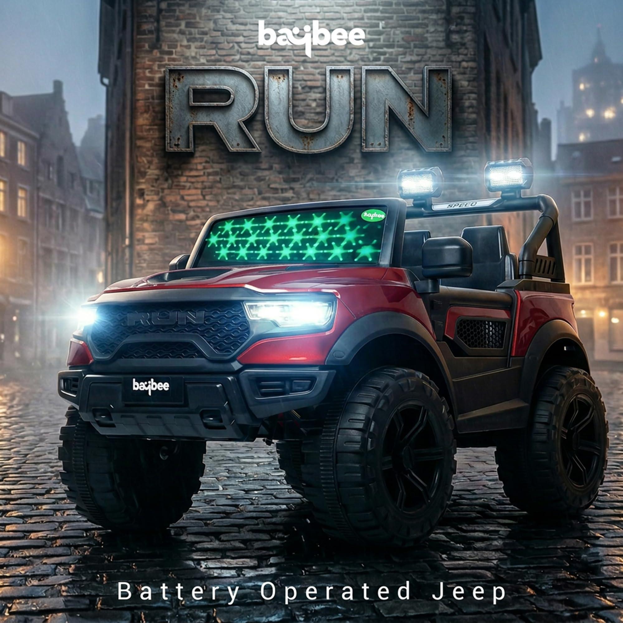 Baybee Run 4X4 Kids Battery Operated Jeep for Kids  (Painted) - Image 34