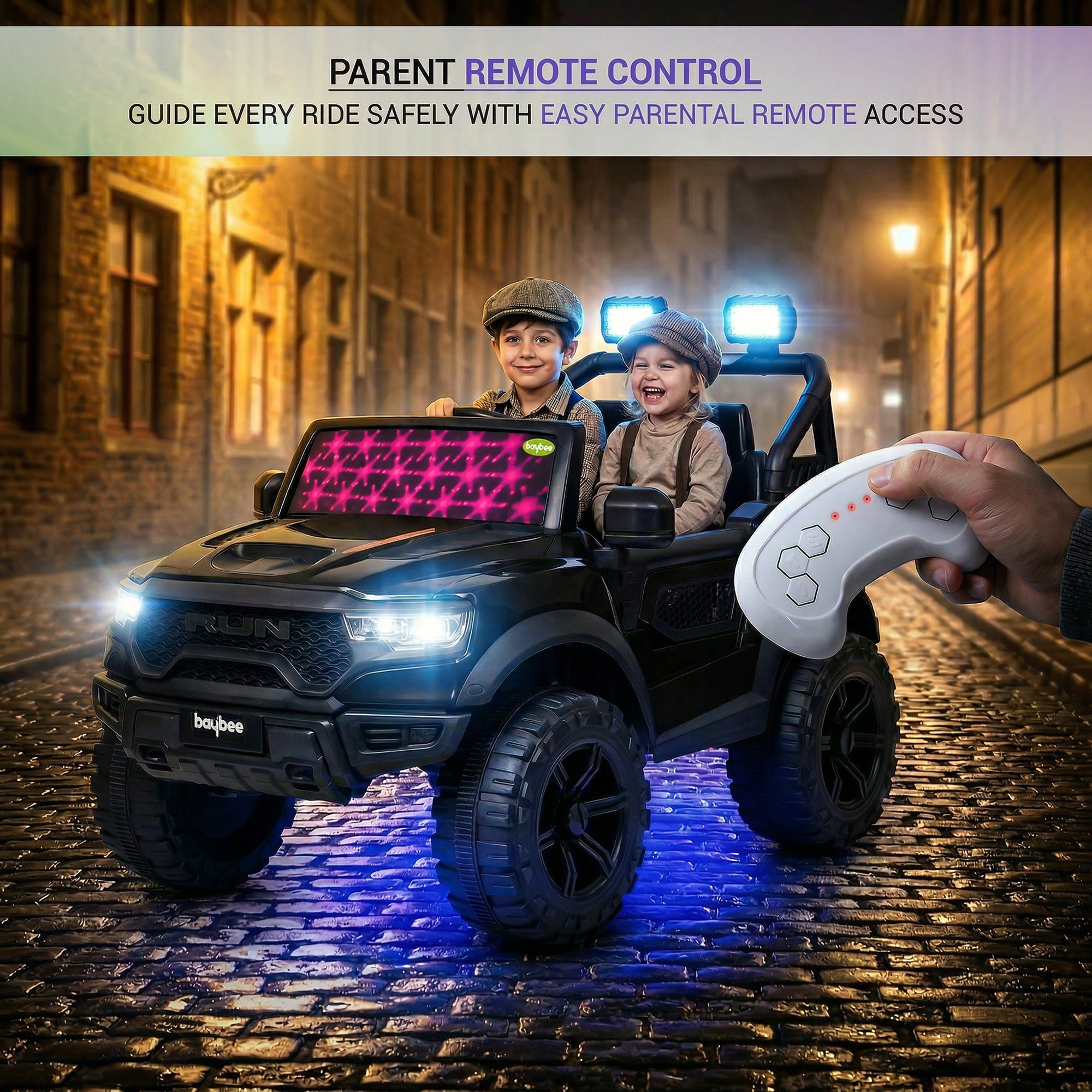 Baybee Run 4X4 Kids Battery Operated Jeep for Kids  (Painted) - Image 46