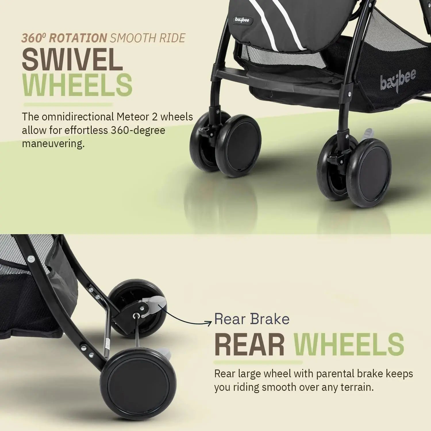 Baybee Portable Infant Baby Stroller for Babies - Image 5