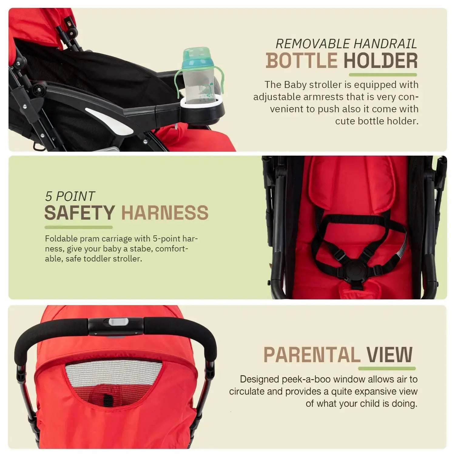 Baybee Portable Infant Baby Stroller for Babies - Image 14