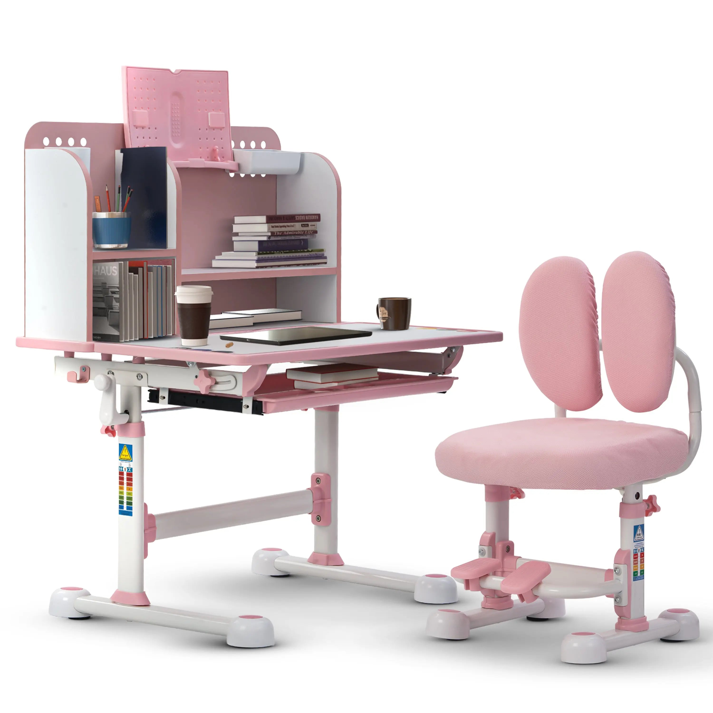 Baybee_Kids_Study_Table_Chair_Set_for_Height_Adjustable_Ergo_01 Baybee Kids Study Table & Chair Set for Height Adjustable Ergonomic Desk with Book Holder - Image 1