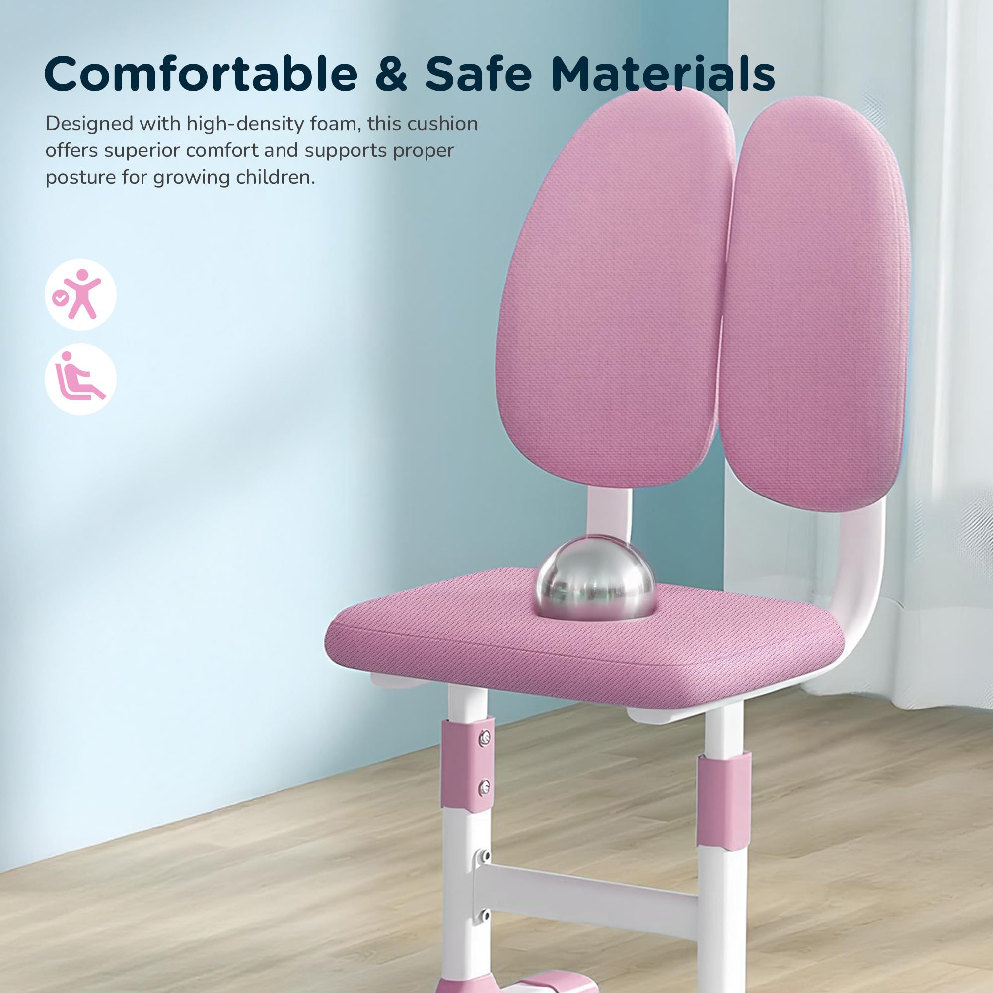 Baybee Kids Study Table and Chair Set for Adjustable Study Table for Kids with Chair, Ergonomic Writing Desk - Image 14