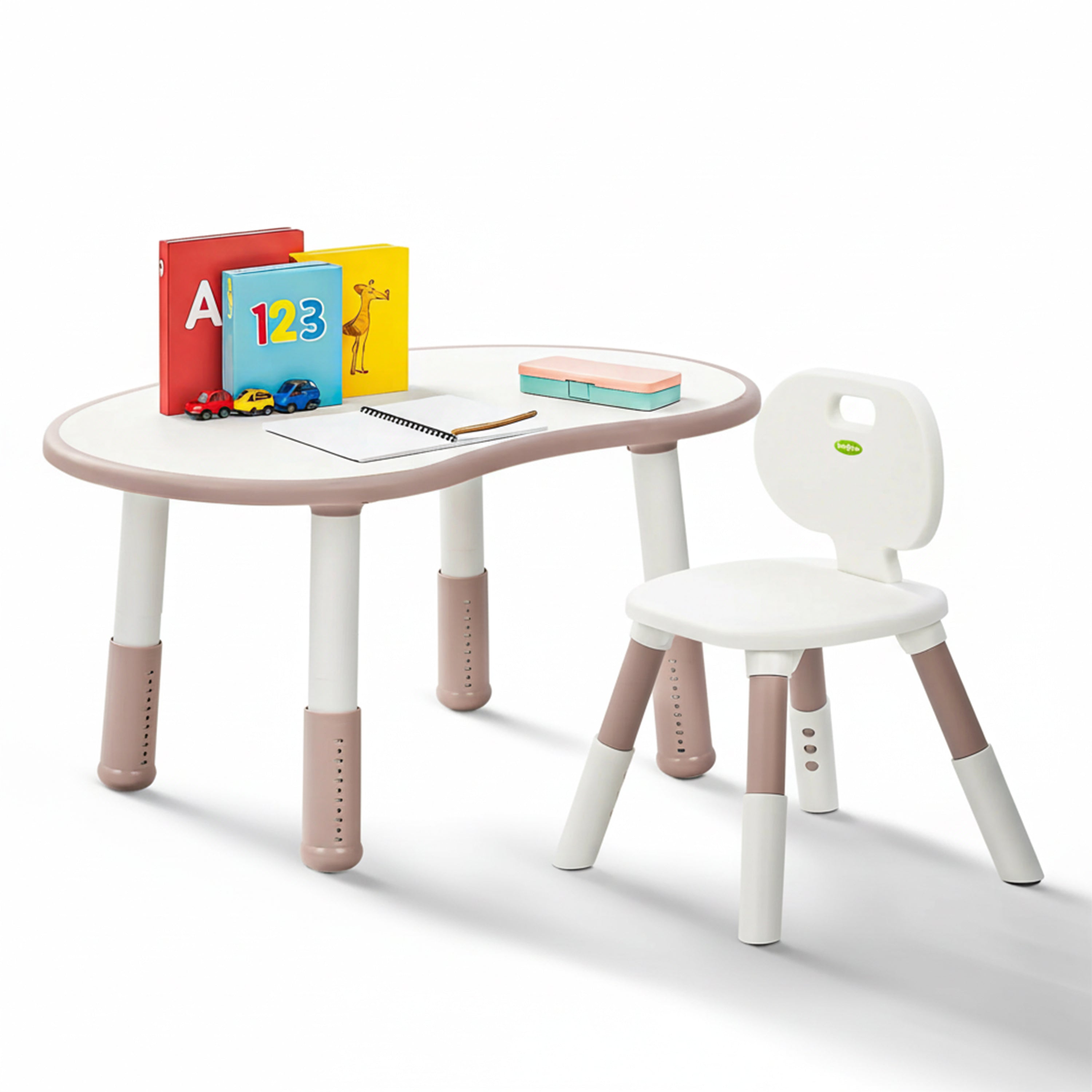 Baybee Kids Study Table for Students with Chair, 6 Height Adjustable with Anti-Slip Base - Image 1