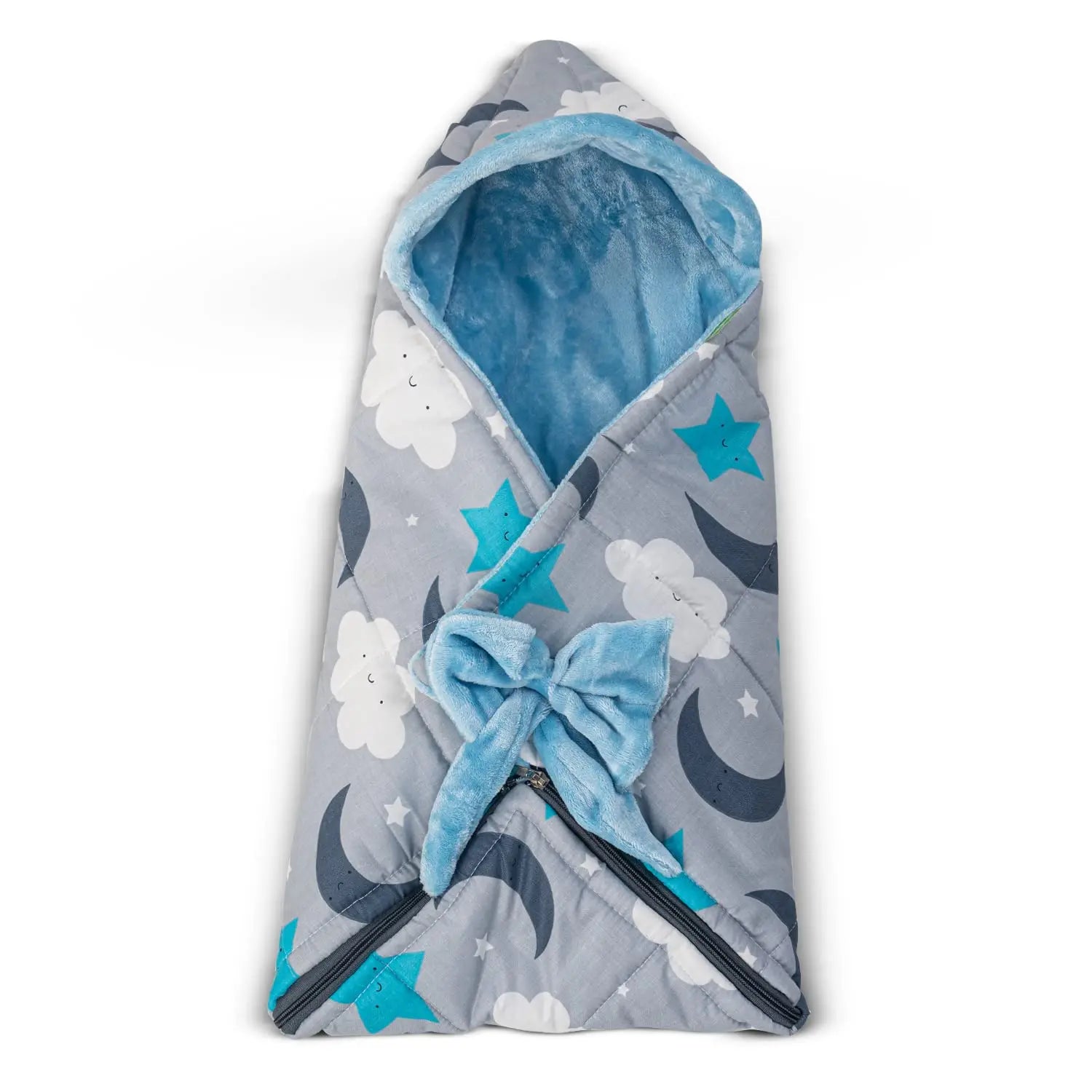 BAYBEE Cotton Baby Snuggle Pod Swaddle Wrap for Newborn with U Shape Ring Head Protection Support - Image 8