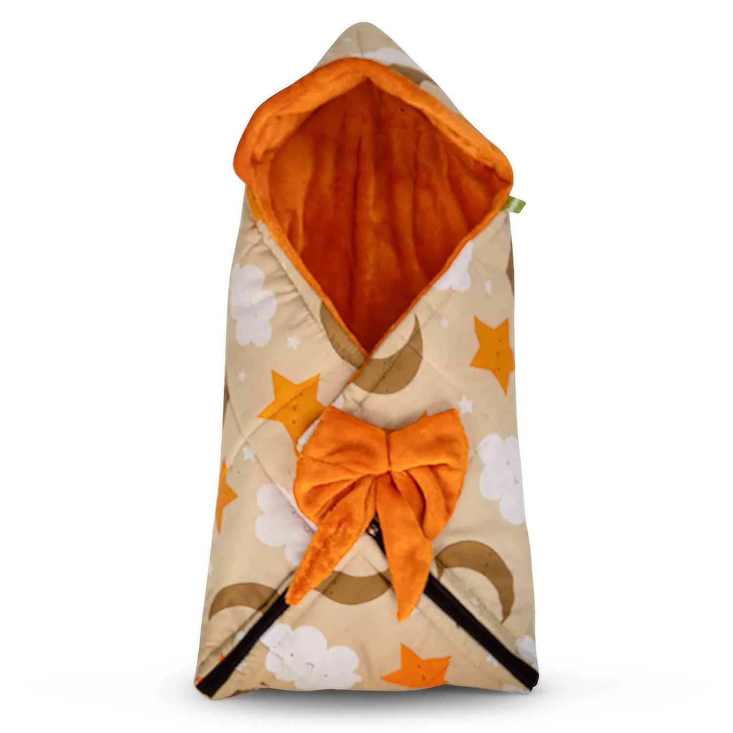 BAYBEE Cotton Baby Snuggle Pod Swaddle Wrap for Newborn with U Shape Ring Head Protection Support - Image 15