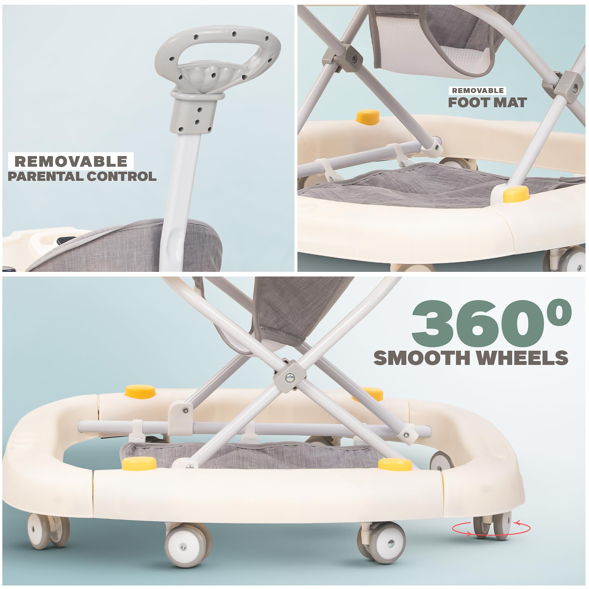 Baybee 2 in 1 Gypsy Baby Walker for Kids with Rocker - Image 6