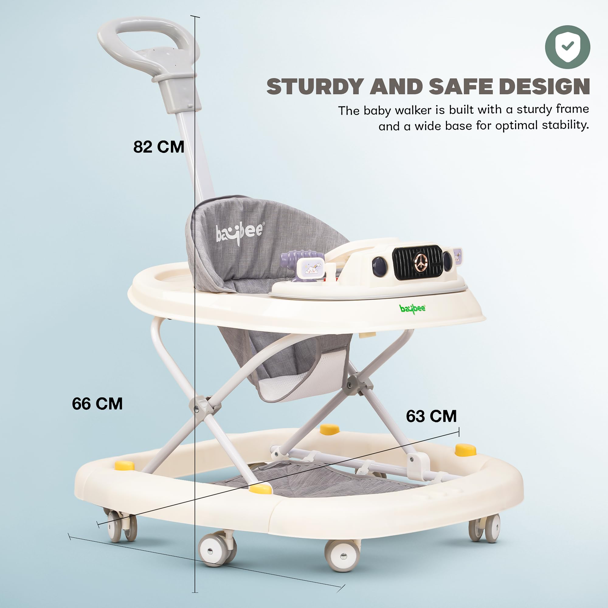 Baybee 2 in 1 Gypsy Baby Walker for Kids with Rocker - Image 7