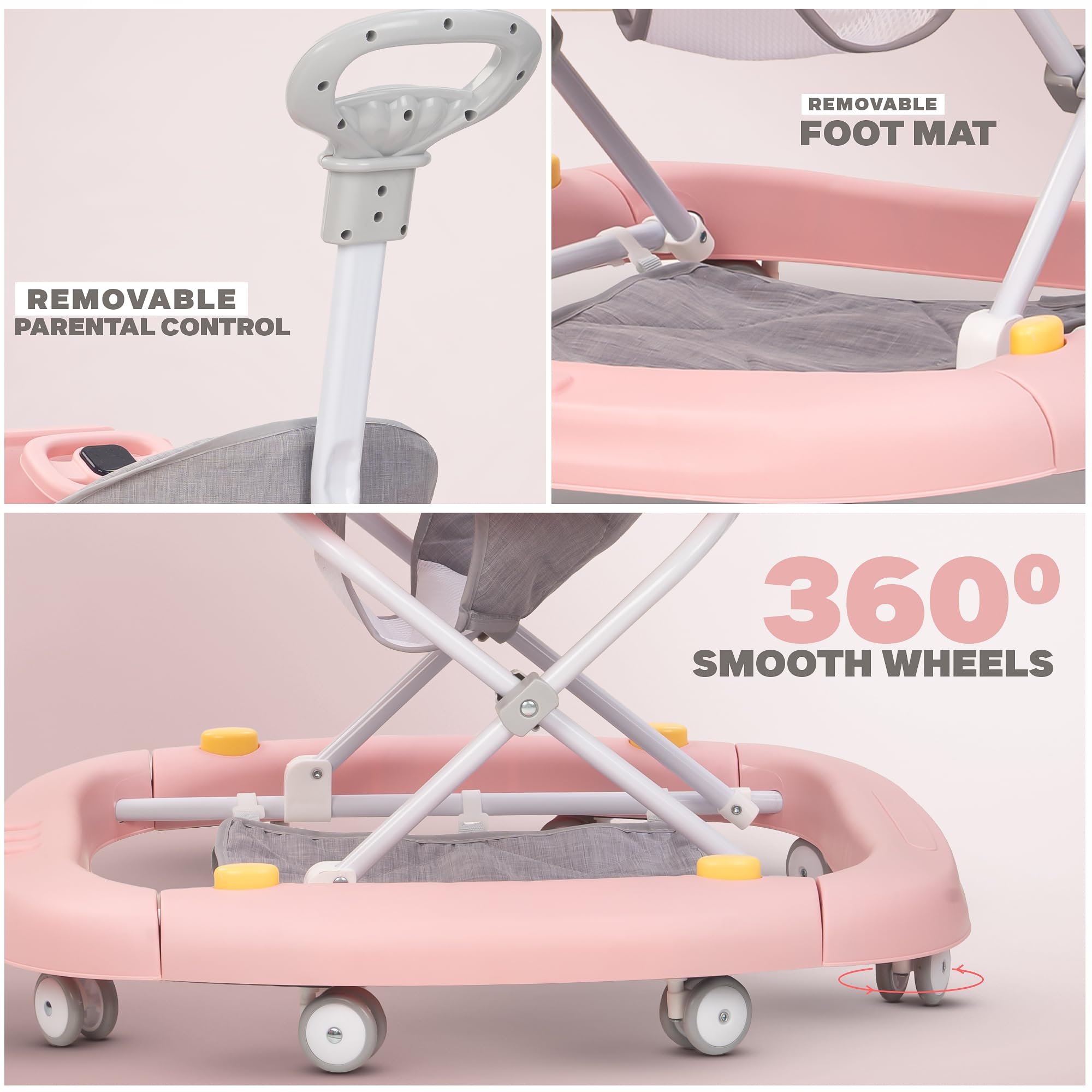 Baybee 2 in 1 Gypsy Baby Walker for Kids with Rocker - Image 11