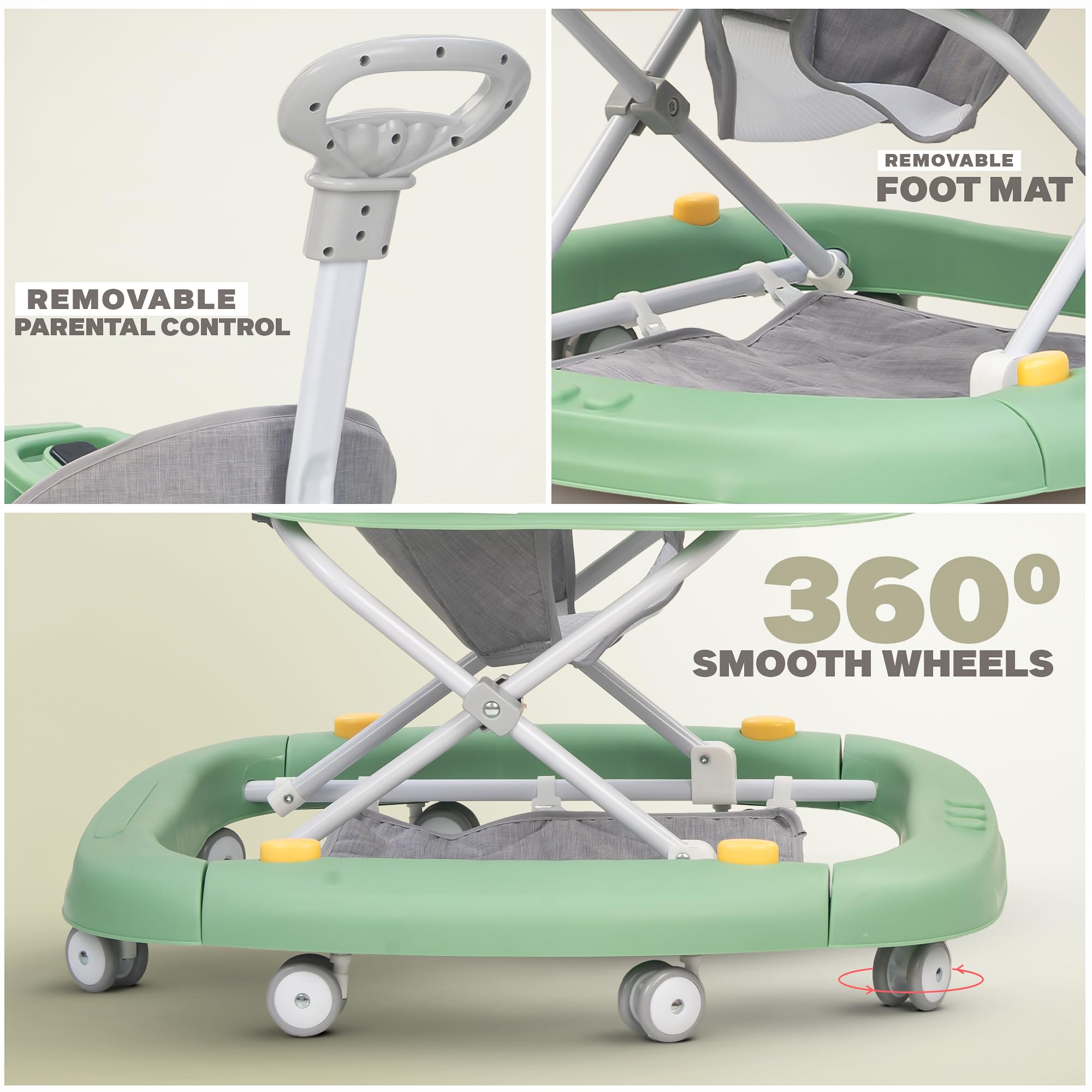 Baybee 2 in 1 Gypsy Baby Walker for Kids with Rocker - Image 27